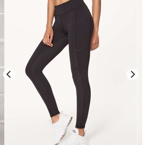 LULULEMON Speed Up Tight in Blue Full On Luxtreme 28" Pocketed 6 - Picture 1 of 4